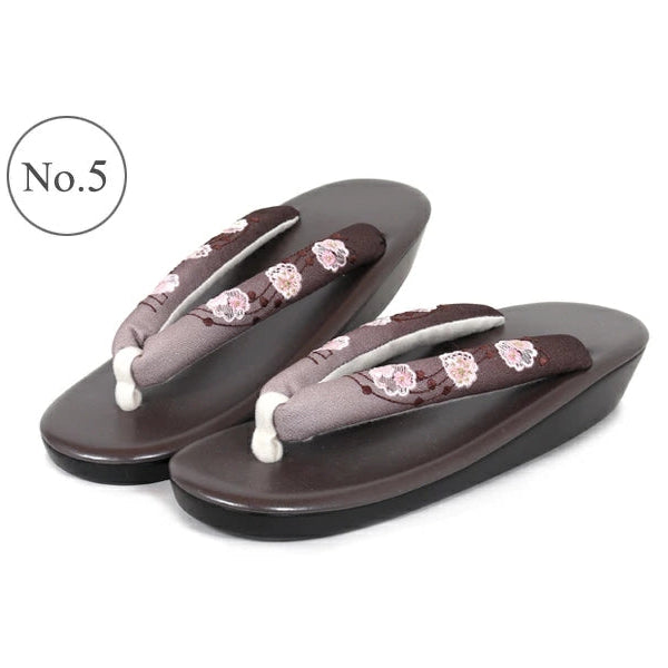 Women's Embroidered Soft Zori Sandals 【10 Colors Collection】