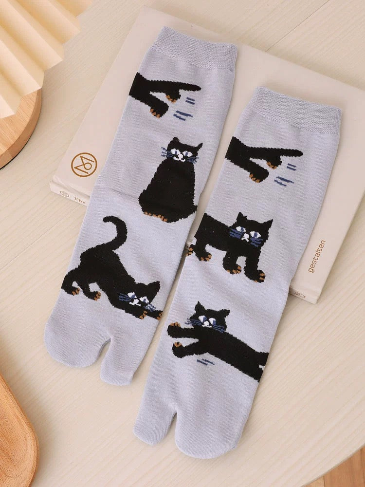Japanese Tabi Socks 【Cats】