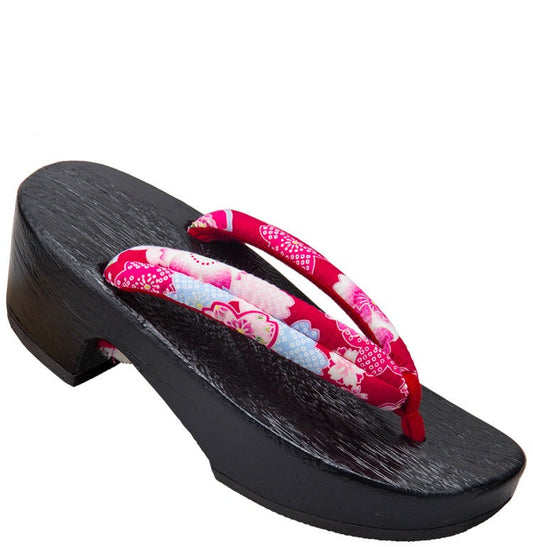 Women's Geta Clogs 【Pink Blossom】