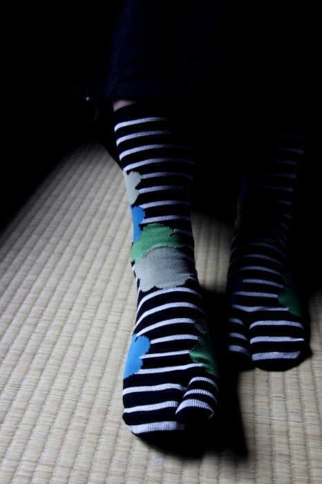 Japanese Tabi Socks 【Collage Flowers】