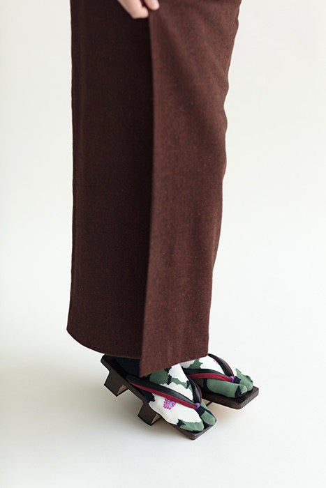 Japanese Tabi Socks 【Big White Flowers】