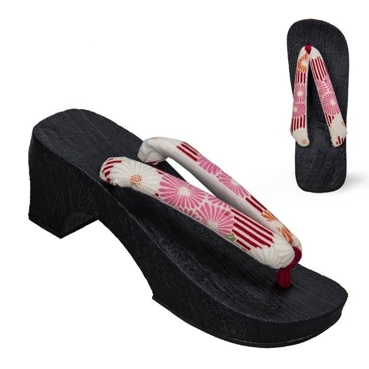 Women's Geta Clogs 【Chrysanthemum Blossom】 - Getamashi