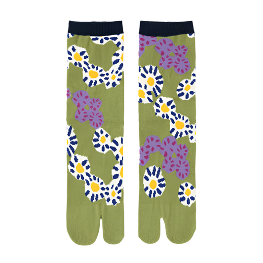 Japanese Tabi Socks 【Frangipani】