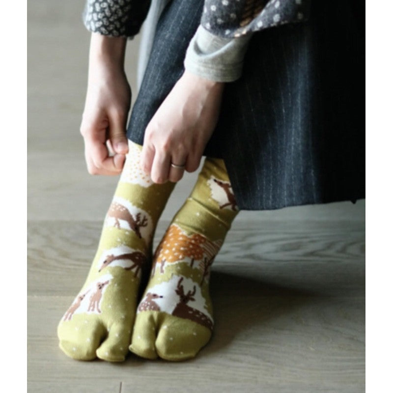 Japanese Tabi Socks 【Deer】