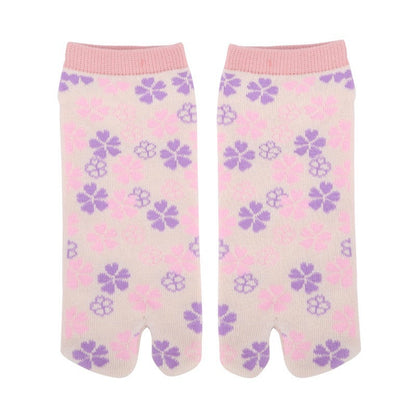 Japanese Ankle Tabi Socks 【Floral】