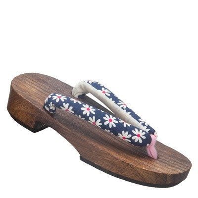 Children's Geta Sandals 【Blue Daisy】 - Getamashi