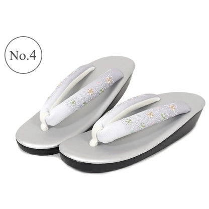 Women's Embroidered Soft Zori Sandals 【10 Colors Collection】