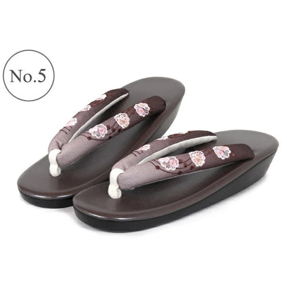 Women's Embroidered Soft Zori Sandals 【10 Colors Collection】