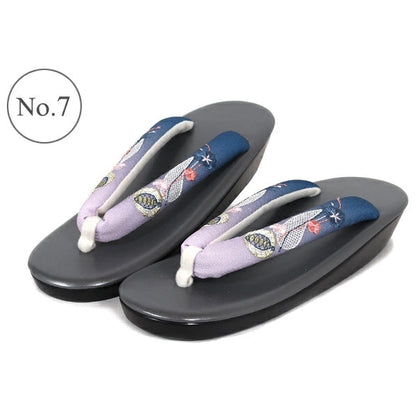 Women's Embroidered Soft Zori Sandals 【10 Colors Collection】