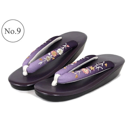 Women's Embroidered Soft Zori Sandals 【10 Colors Collection】