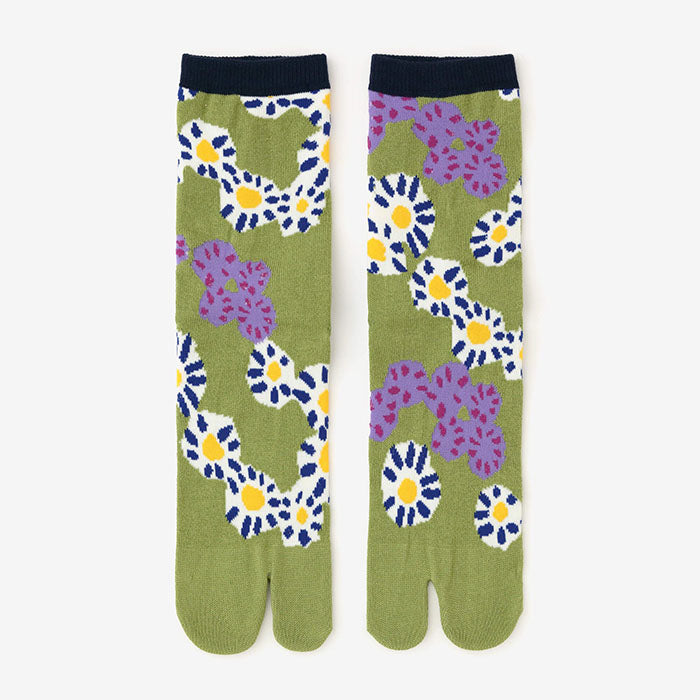 Japanese Tabi Socks 【Frangipani】