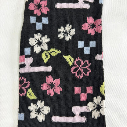 Japanese Tabi Socks 【Black Sakura】 - Getamashi