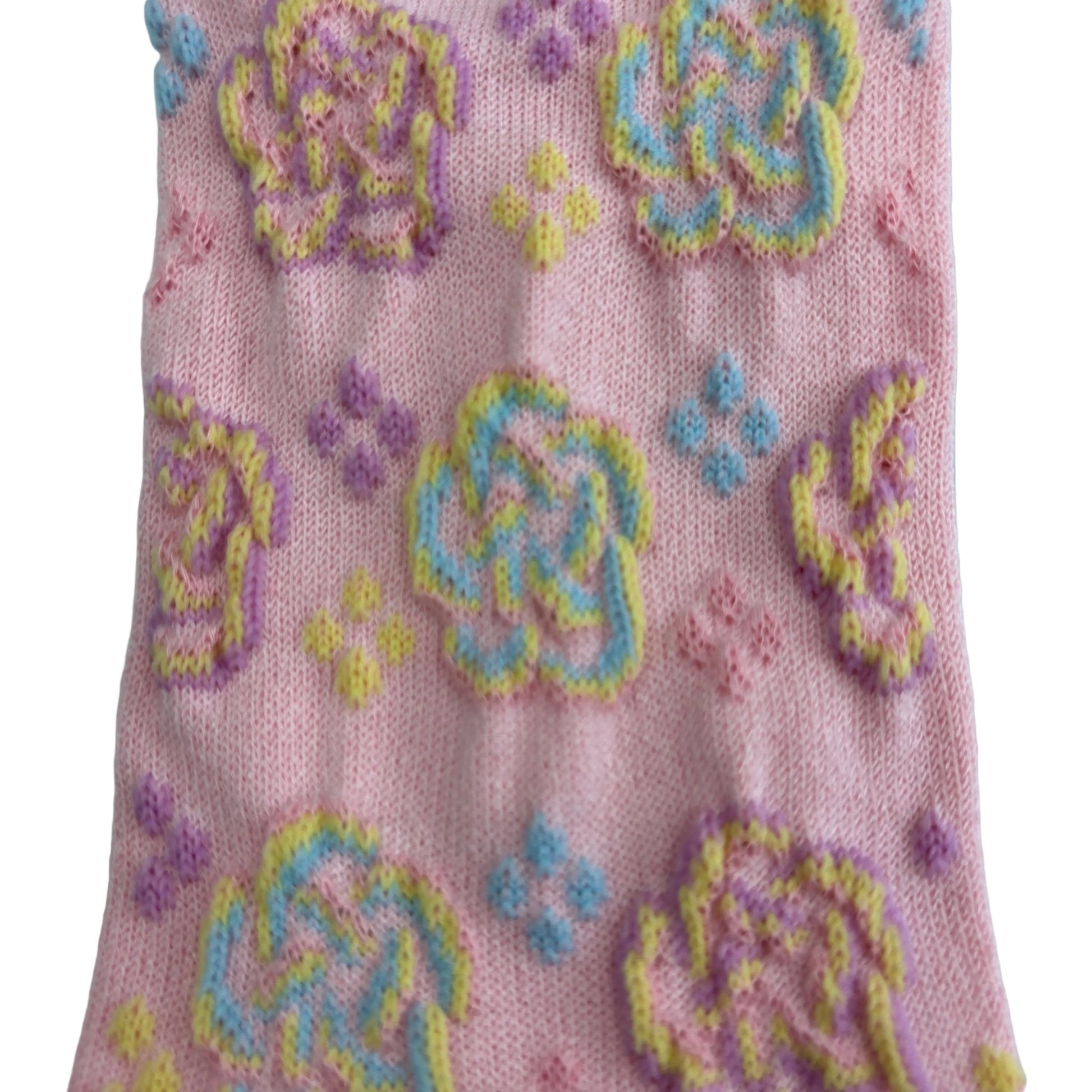 Japanese Tabi Socks 【Pink Textured Floral】 - Getamashi