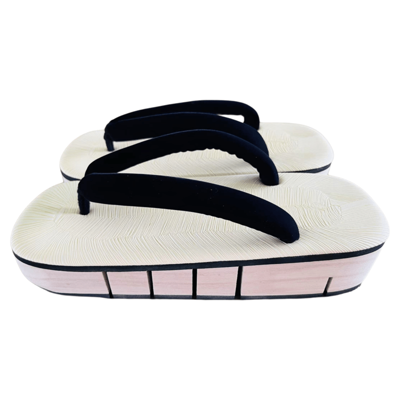 Men’s Wooden Flex Geta Sandals 【Classic Black】 - Getamashi