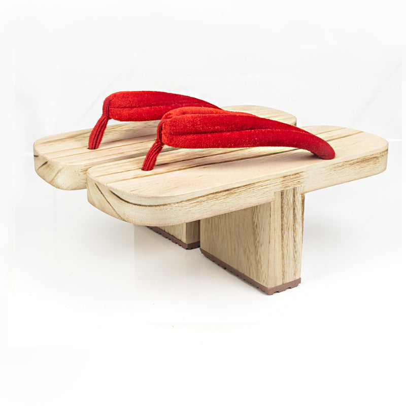 Red Tengu Geta Sandals