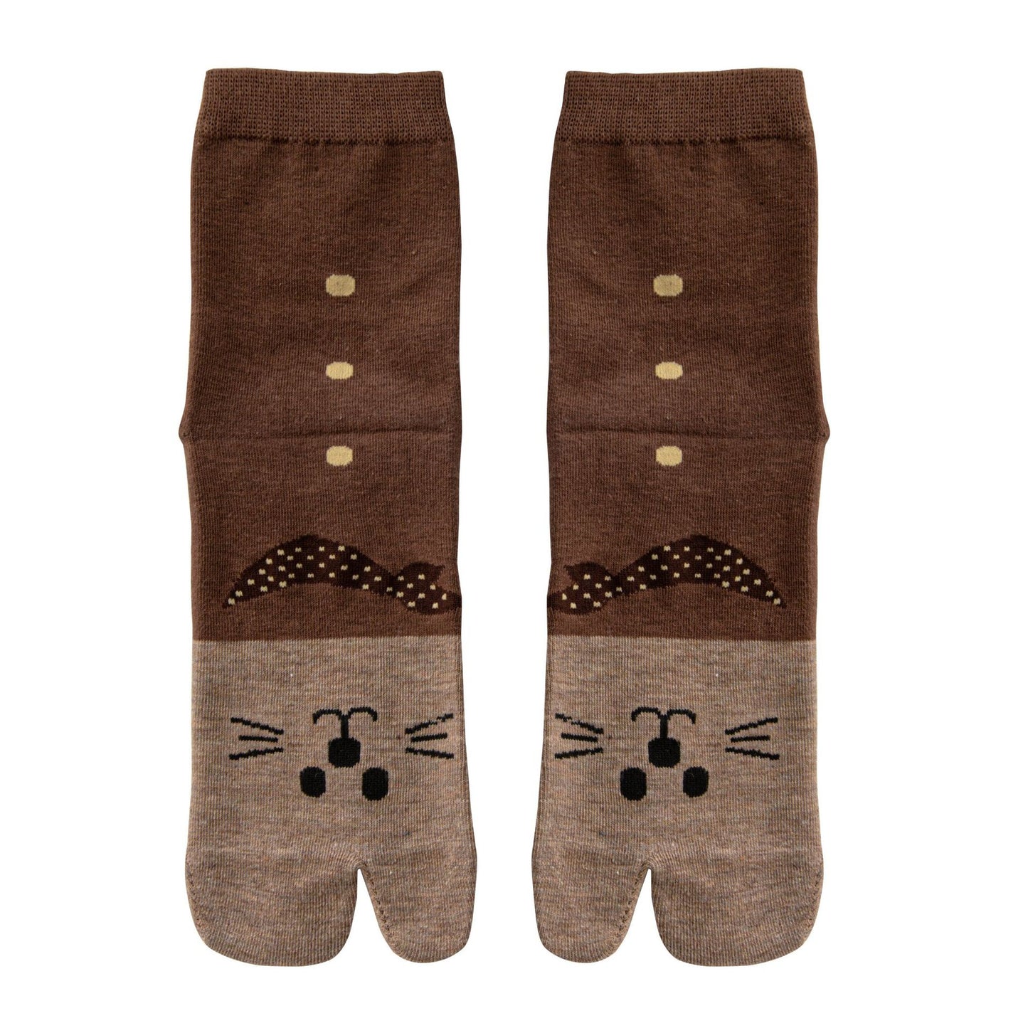 Japanese Tabi Socks 【Funny Cat Face】