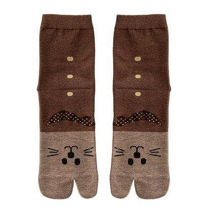 Japanese Tabi Socks 【Funny Cat Face】