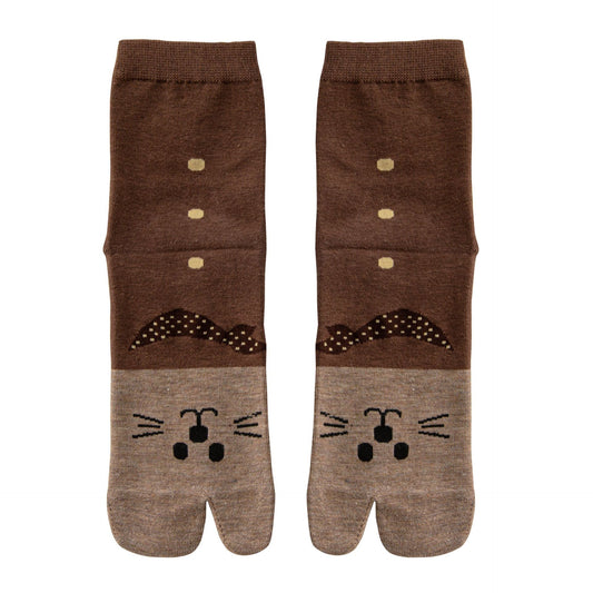 Japanese Tabi Socks 【Funny Cat Face】