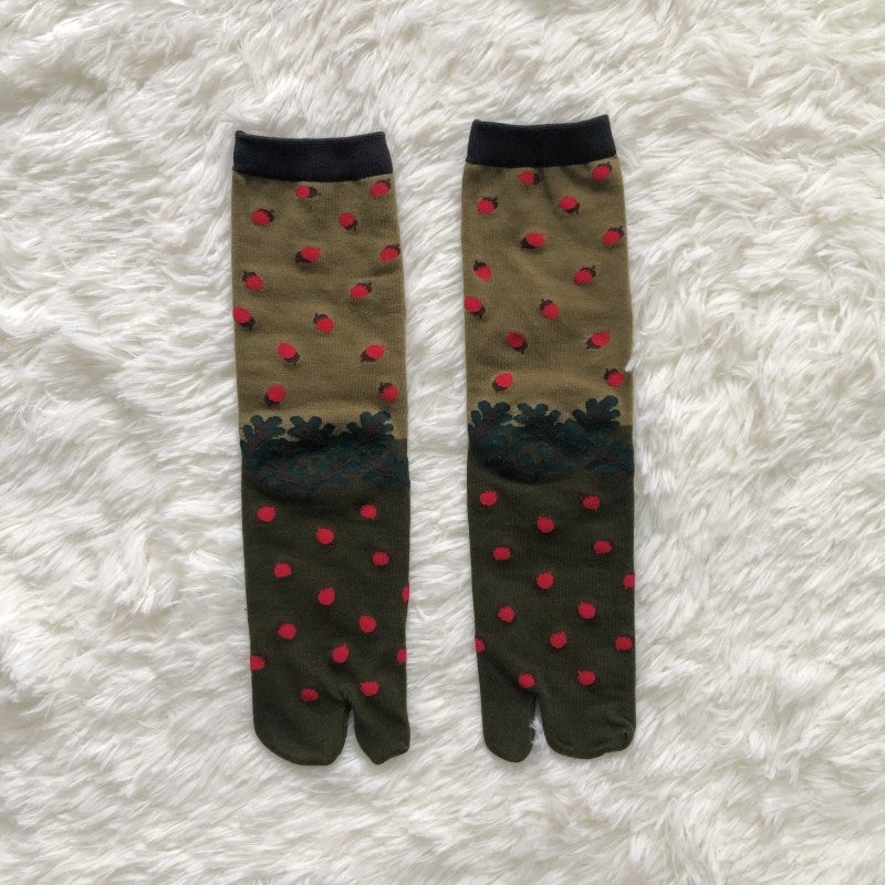 Japanese Tabi Socks 【Strawberry】
