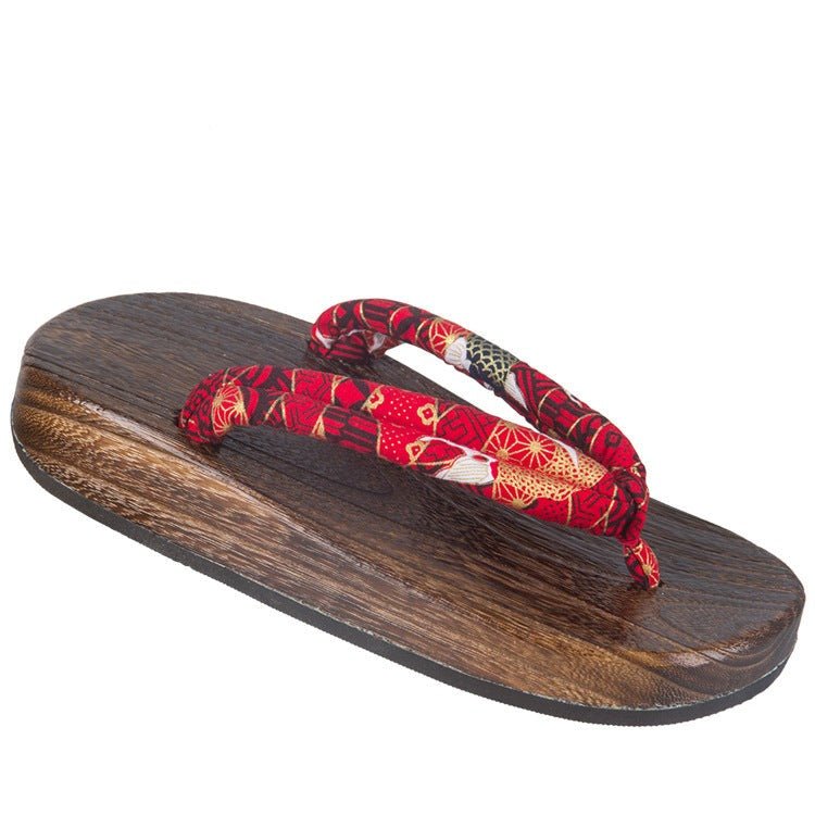 Unisex Geta Sandals 【Red Koi】 - Getamashi