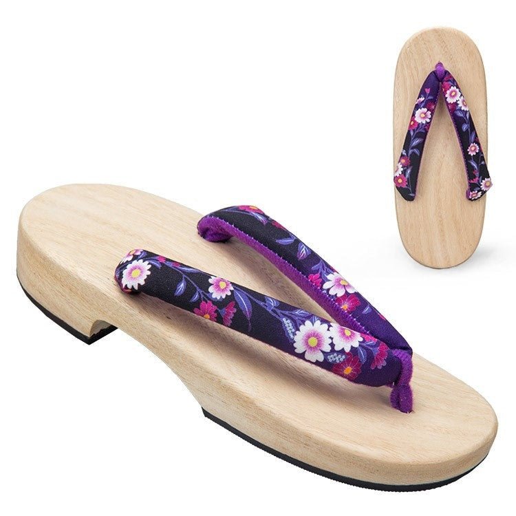 Women's Geta Sandals 【Purple Blossom】 - Getamashi