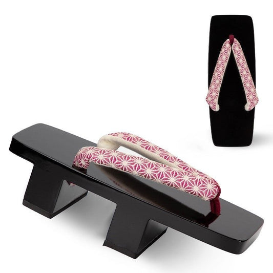 Women's Traditional Japanese Sandals 【Purple Asanoha】 - Getamashi