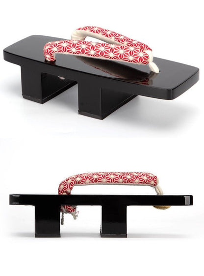 Women's Traditional Japanese Sandals 【Red Asanoha】 - Getamashi
