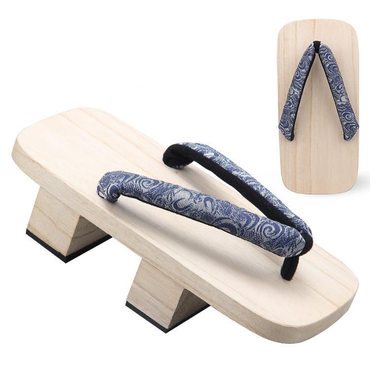 Men’s Traditional Japanese Sandals 【Blue Whirlwind】 - Getamashi