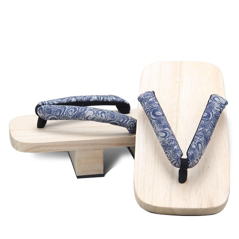 Men’s Traditional Japanese Sandals 【Blue Whirlwind】 - Getamashi