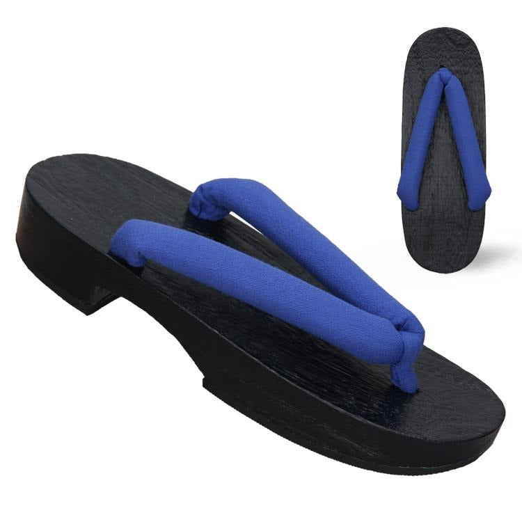 Black Women's Geta Sandals 【Classic Blue】
