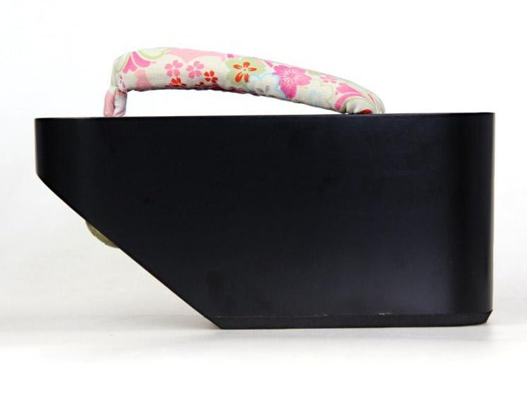 Black Geisha Shoes 【Pink Sakura】 - Getamashi