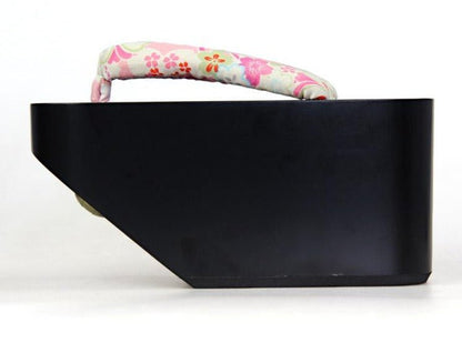 Black Geisha Shoes 【Pink Sakura】 - Getamashi