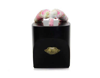 Black Geisha Shoes 【Pink Sakura】 - Getamashi