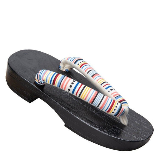 Children's Geta Sandals 【Dot & Stripe】 - Getamashi