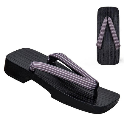 Men’s Geta Shoes 【Stripe Pattern】 - Getamashi