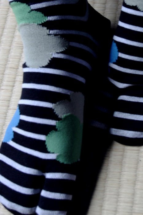 Japanese Tabi Socks 【Collage Flowers】