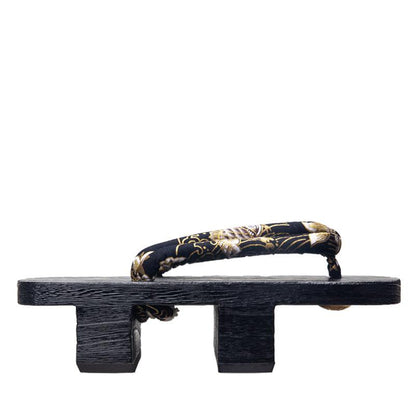Men’s Traditional Japanese Sandals 【Black Koi】 - Getamashi