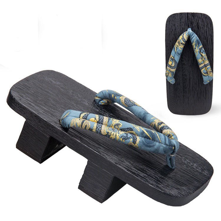 Men’s Traditional Japanese Sandals 【Golden Dragon】 - Getamashi