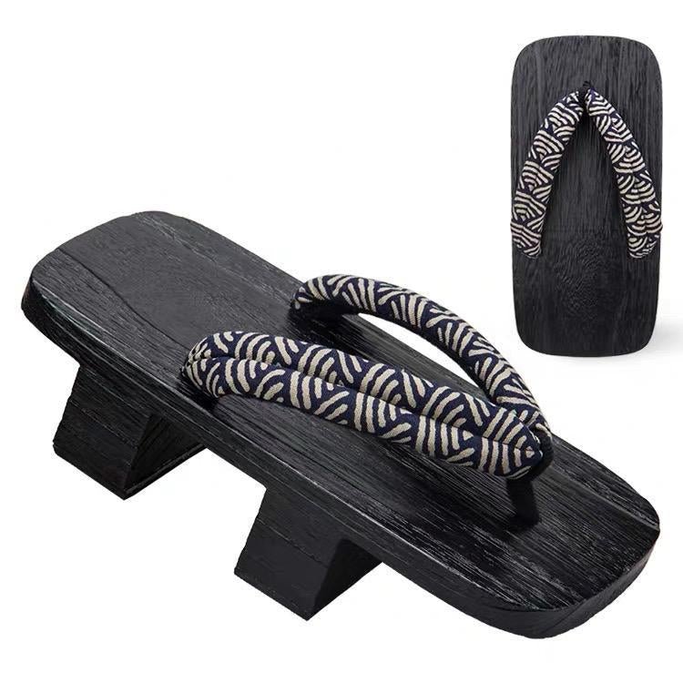Men's Traditional Japanese Sandals 【Seigaiha】 - Getamashi