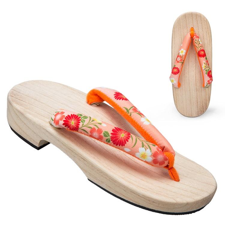 Women's Geta Sandals 【Orange Blossom】 - Getamashi