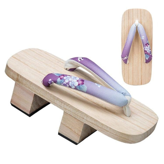 Women's Traditional Japanese Sandals 【Purple Dragonfly】 - Getamashi