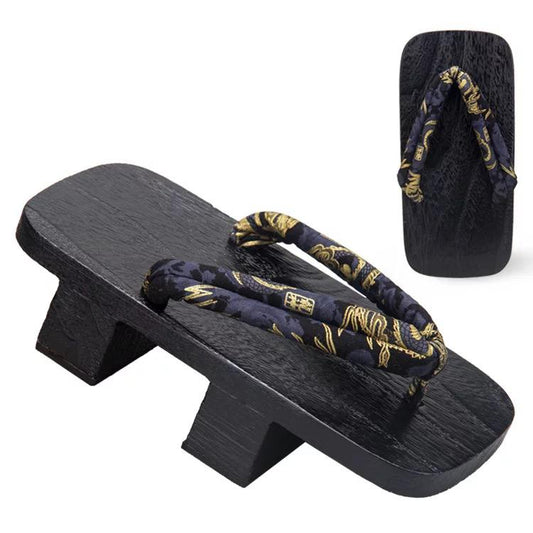 Men’s Traditional Japanese Sandals 【Golden Dragon】 - Getamashi
